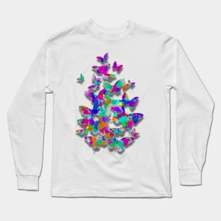 Flutter of Color Long Sleeve T-Shirt